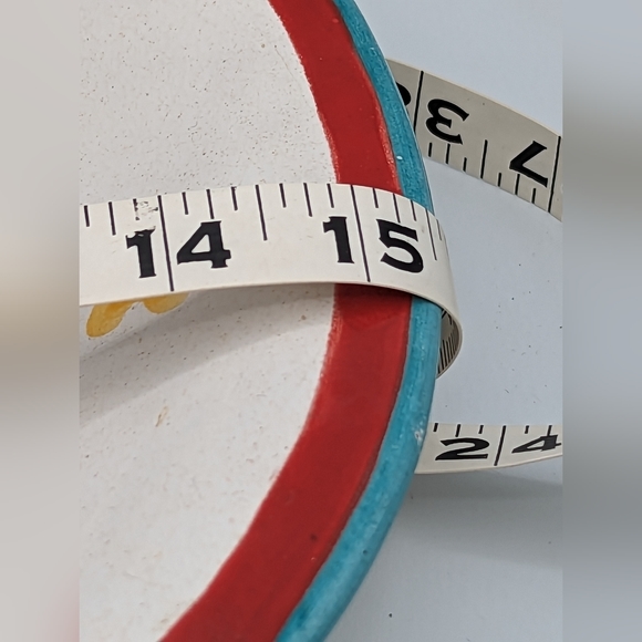 Vintage Italian Red Clay Pottery DeSimone Vietri Cubist Angel 15” Oval Platter - Picture 12 of 14